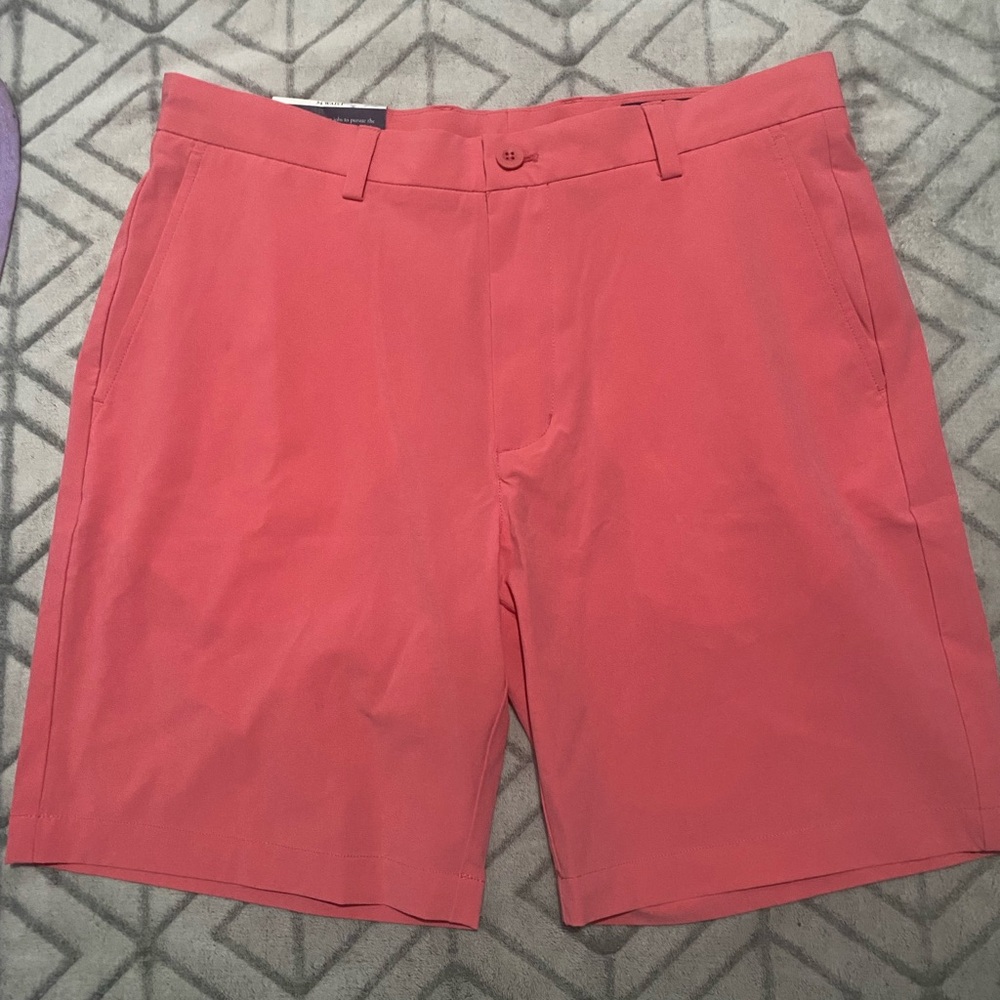 Vineyard Vines Shorts Men 34Pink Breaker Performance Quick Dry Stretch Golf Ne